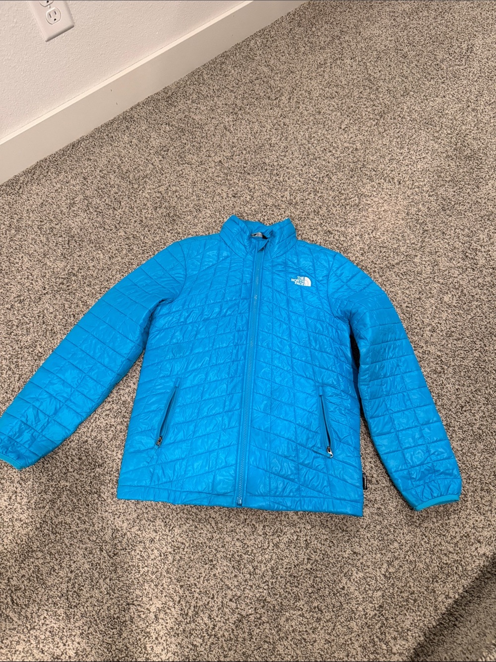 The North Face Kids Bright Blue Quilted Puffer Jacket